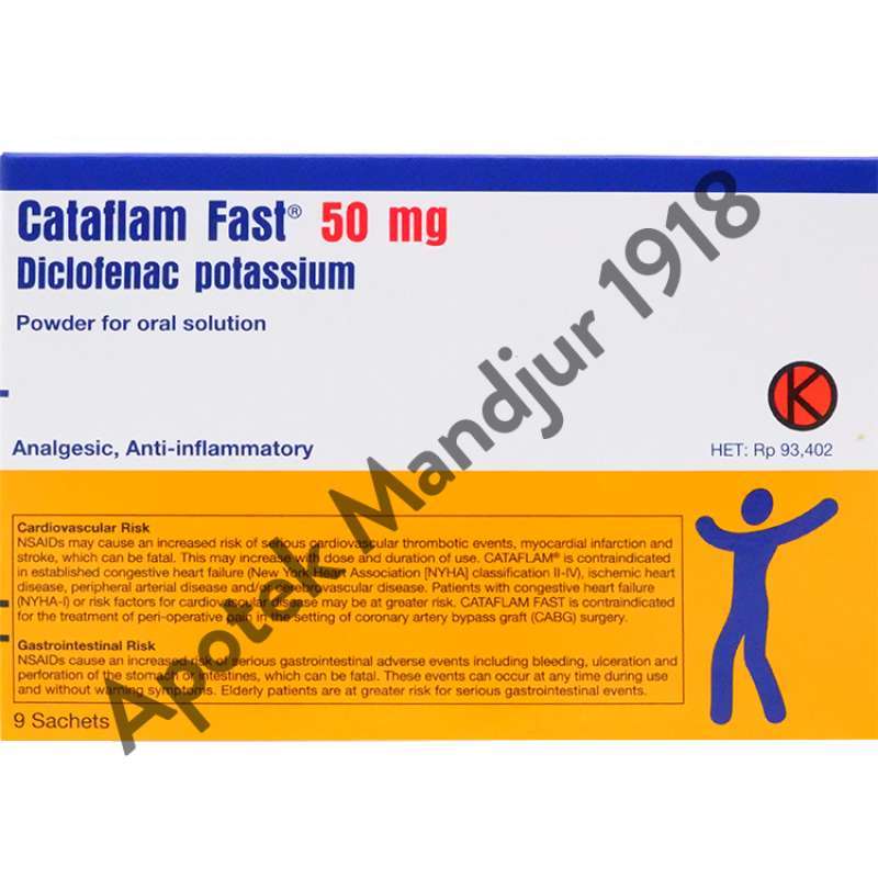 Jual Cataflam Fast Powder 50 Mg 1 Sachet Di Seller Apotek Mandjur