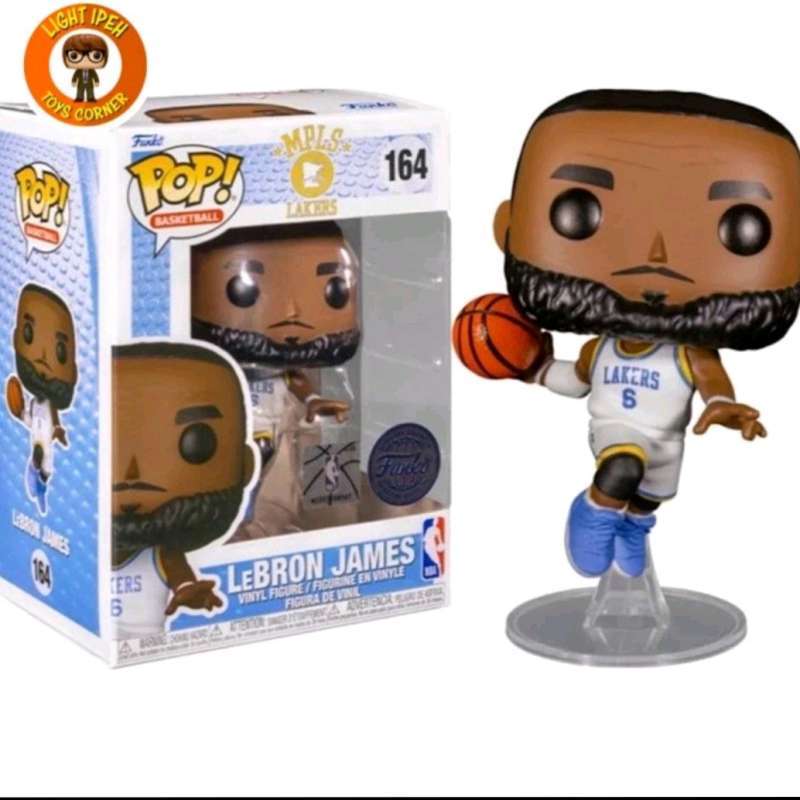 lebron james funko pop white jersey