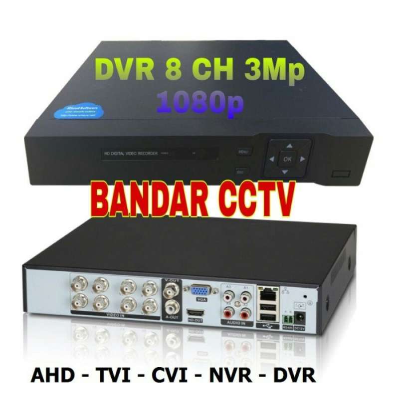 DVR alat rekam cctv 8 CH Xmeye 3Mp Hybrit