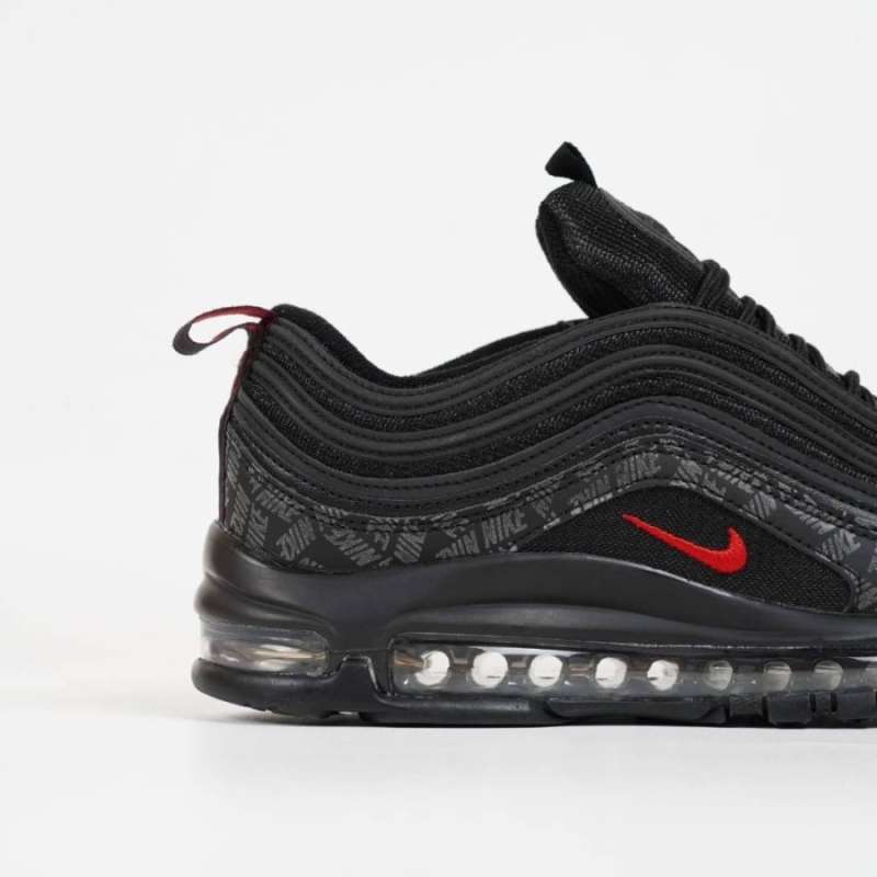 Promo DISKON Sepatu Terbaru AM 97 Reflective Logo Black Diskon
