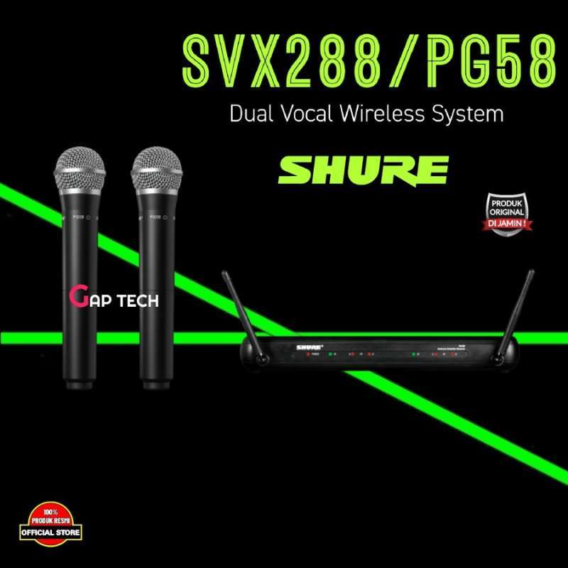 Shure Svx288 Pg58 Svx 288 Pg58 Garansi Resmi Indonesia 🔥 Harga