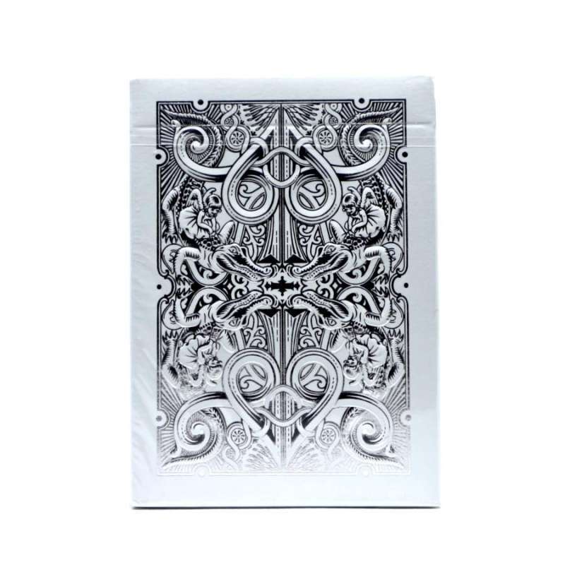 GATORBACKS（ green,silver） playing cards Gatorback Signed Silver & Green Set Playing Cards by David