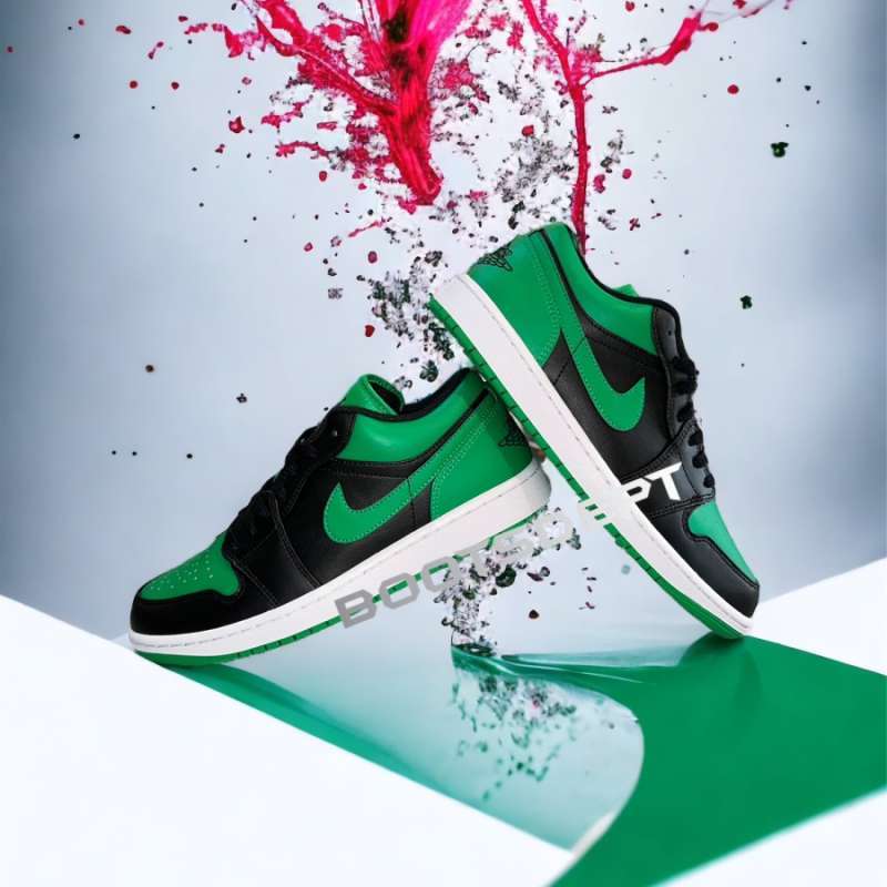 Air Jordan Low Black Lucky Green (100% Authentic)