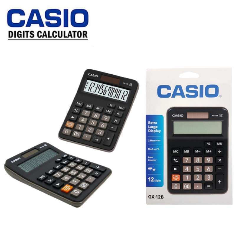 Jual Casio Kalkulator (desktop Calculator) 12 Digit Mx-12b