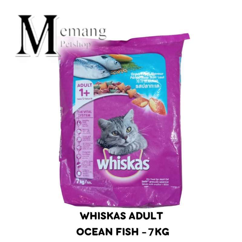 Whiskas Adult Ocean Fish 7Kg Makanan Kucing Dewasa Adult Cat Food