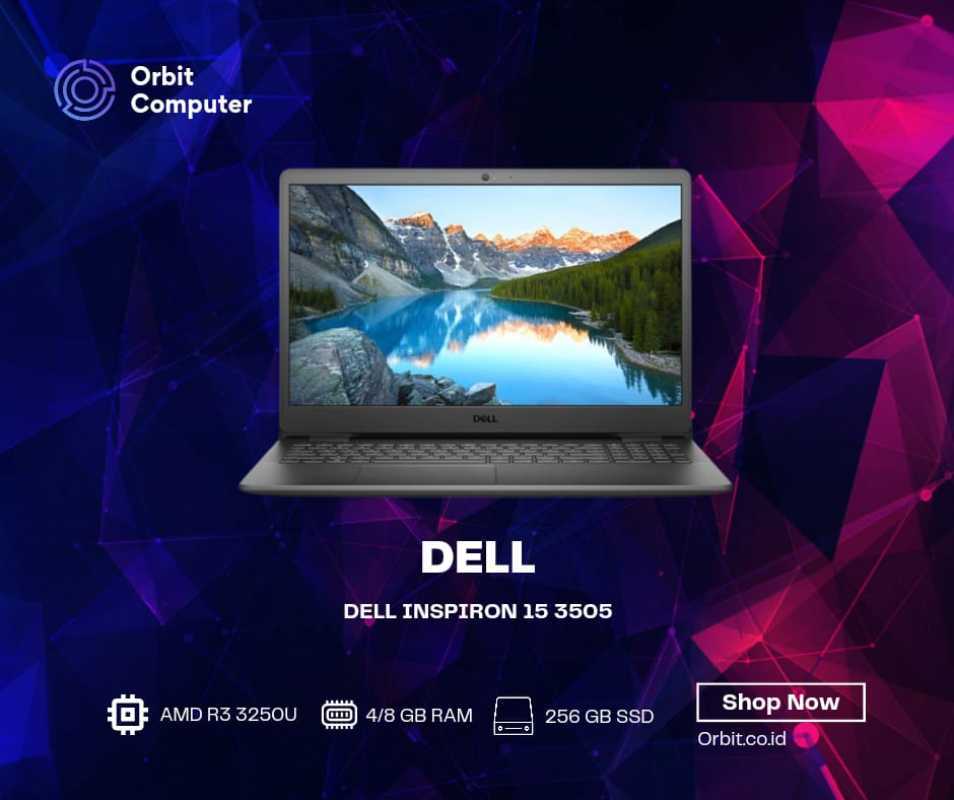 LAPTOP DELL INSPIRON 15-3505 AMD R3-3250U 4GB 256GB SSD 15'' WIN 10