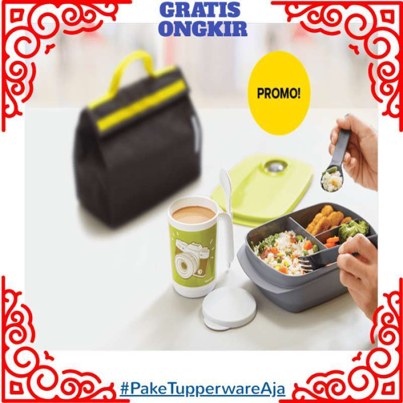 Tempat Makan Tupperware Kotak Makan Set Byo Lunch Set Tanpa Gelas