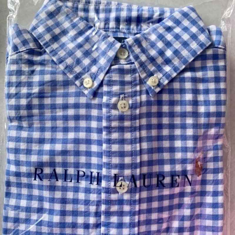 Oxford Shirt Kemeja Anak Laki Kotak Kotak Stripe Polo Ralph Lauren Ori