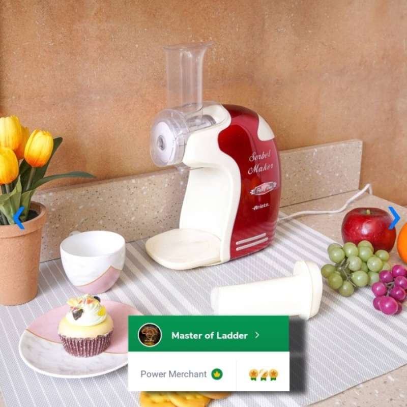 Promo Alat Pembuat Sorbet Electric Ariete Sorbet Maker brand Italy