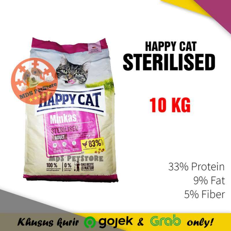 Promo Happy Cat Minkas Sterilised 10 Kg Makanan Kucing Happycat