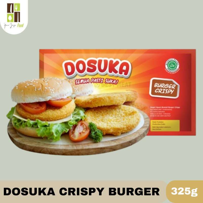 Jual Dosuka Crispy Burger / So Good / Burger Ayam / Chiken Burger 