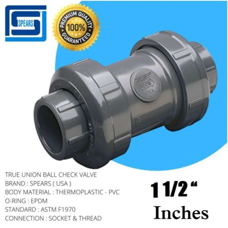 True union check valve pvc on sale