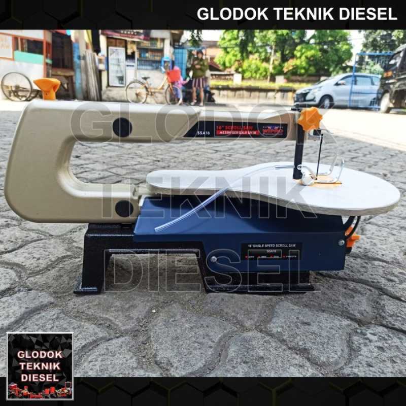 Jual WIPRO Scroll Saw 16 Inch Gergaji Potong Ukir Kayu Single
