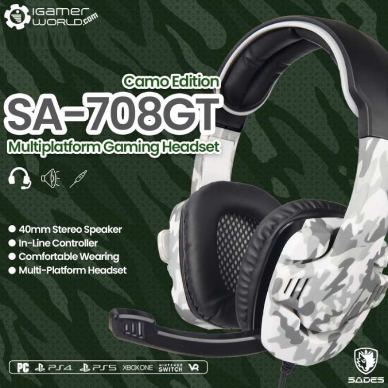 Sades sa708gt gaming headset shop