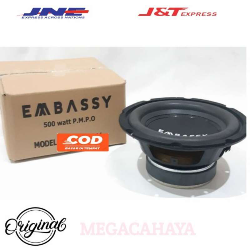 Promo subwoofer 8 inch 500 watt double coil embassy es 844 speaker