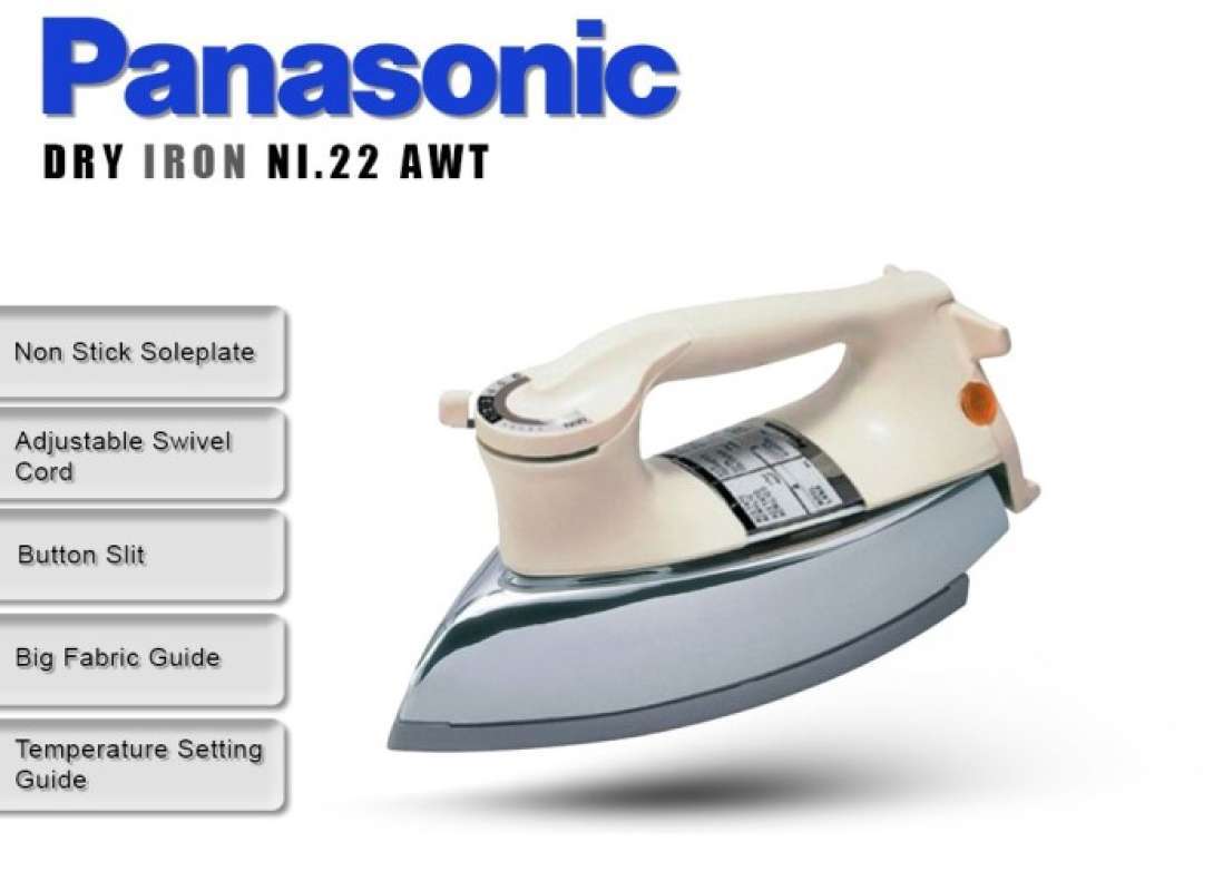 Setrika Panasonic NI22AWT Setrika Konveksi Setrika Tukang Jahit