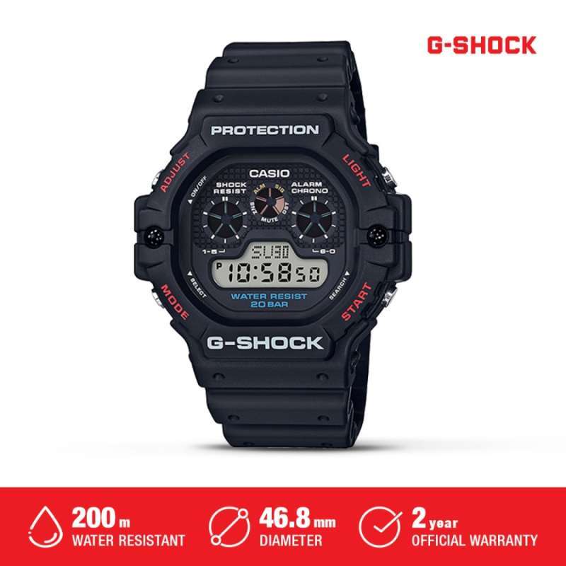 Jual G-Shock Dw-5900-1dr Jam Tangan Pria Rubber Black Original Di