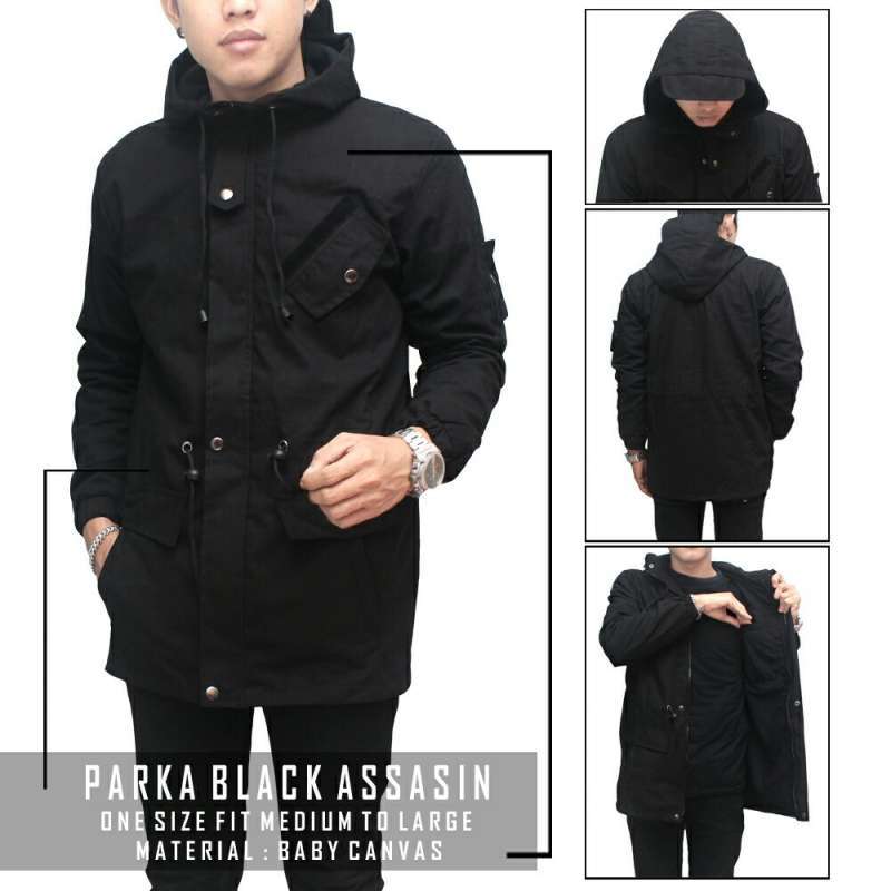 Jaket parka top hoodie