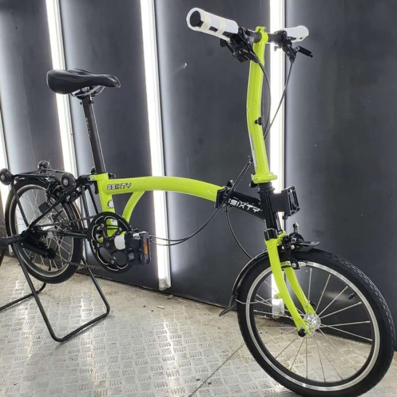 Jual sepeda lipat 3sixty lime green di Seller Sariahh Shop