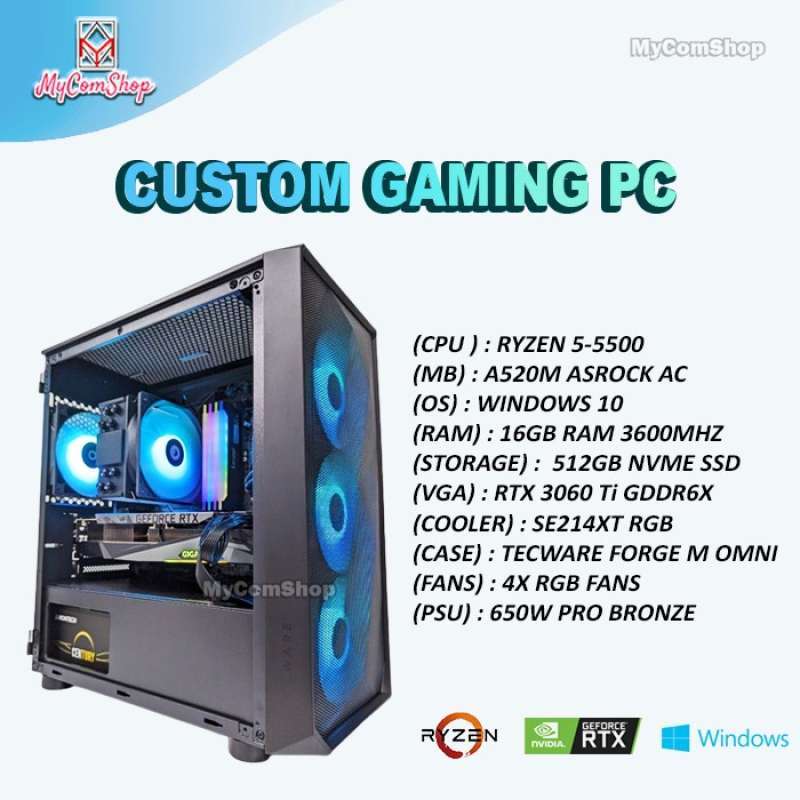 HOT Pc Rakitan Gaming Pc Ryzen 5600x Rtx 3070 PC GAMING - Main Image