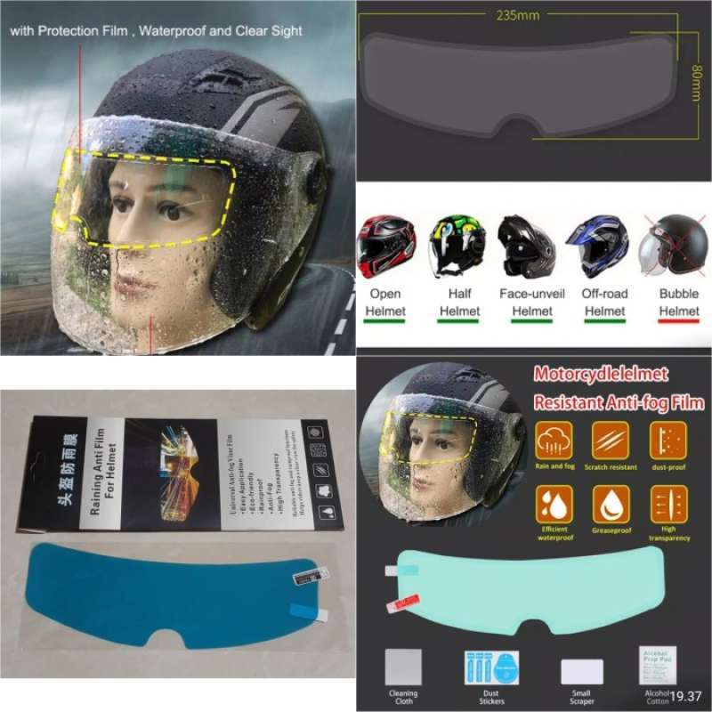 Anti fog helm half face best sale
