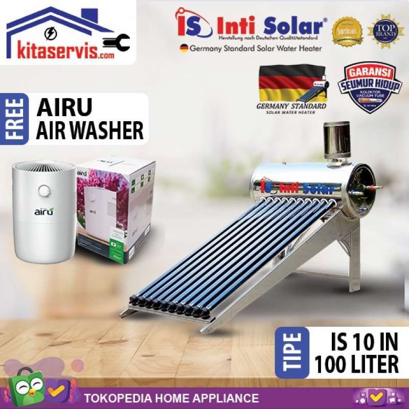 Promo Pemanas Air Tenaga Matahari Inti Solar 10 In 100L | Solar Water Heater  Diskon 33% di Seller Mitraa Berkah - Kalibata, Kota Jakarta Selatan | Blibli