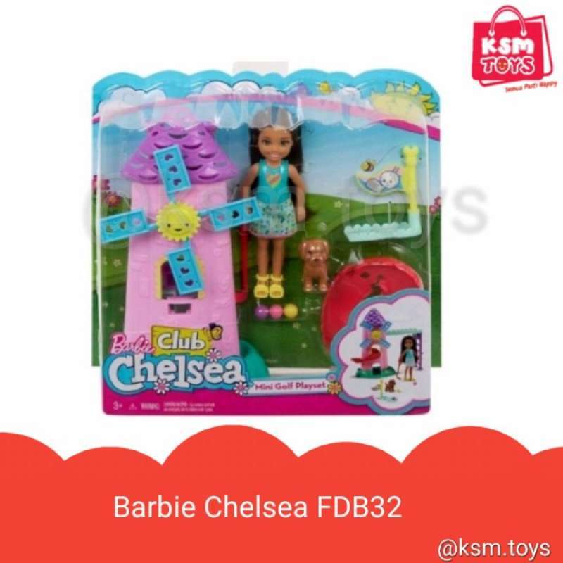 Barbie club chelsea 2024 mini golf playset