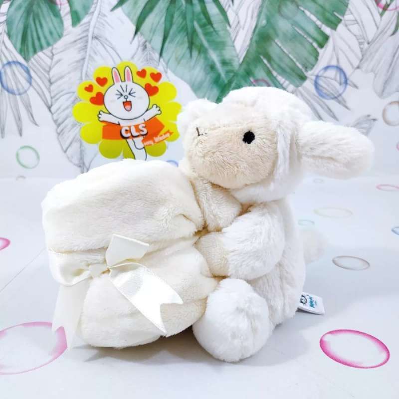 Jellycat bashful lamb soother sale