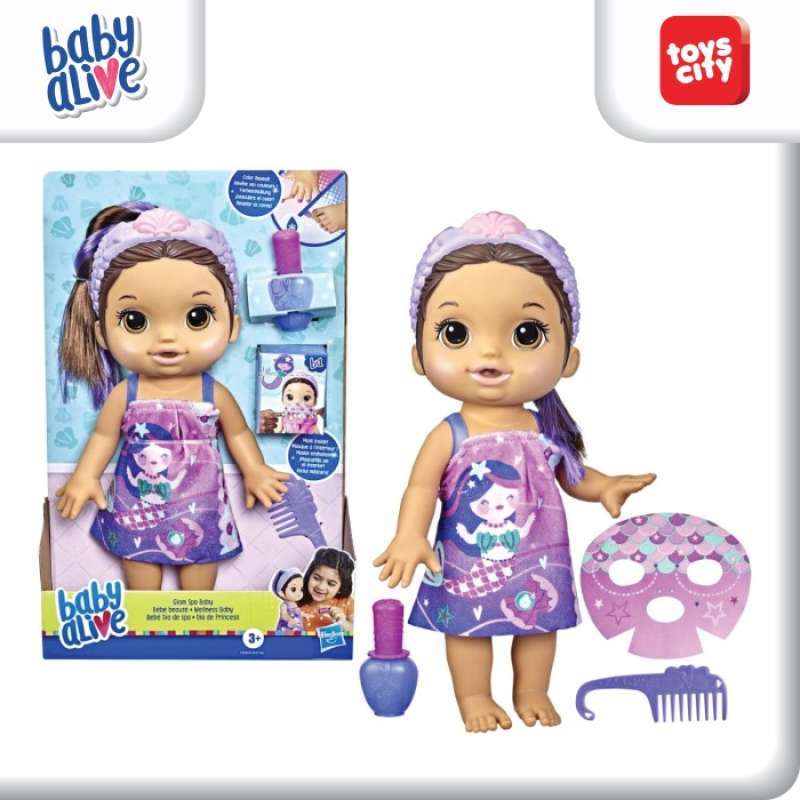 Jual Baby Alive Glam Spa Baby Doll Mermaid Color Reveal Nails and