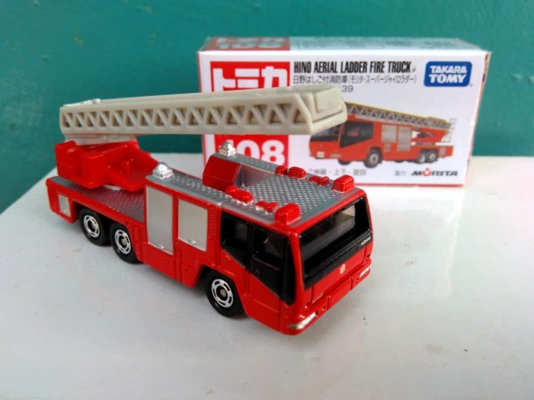 Jual Tomica No 108 Hino Aerial Ladder Fire Truck Tomica Reguler
