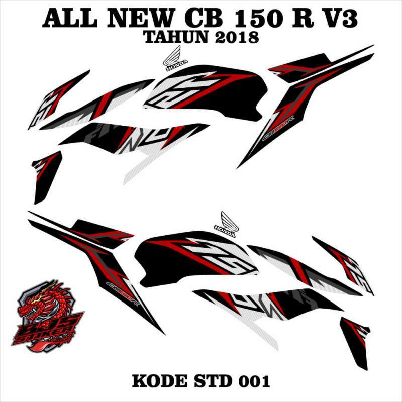 Promo cod Sticker Striping Stiker All New Cb 150 R 2018 V3 Std 001 Transparan Merah Diskon 4 Di Seller Bjs Stiker Custom Motor Kedungwungu Kab. Blora Blibli