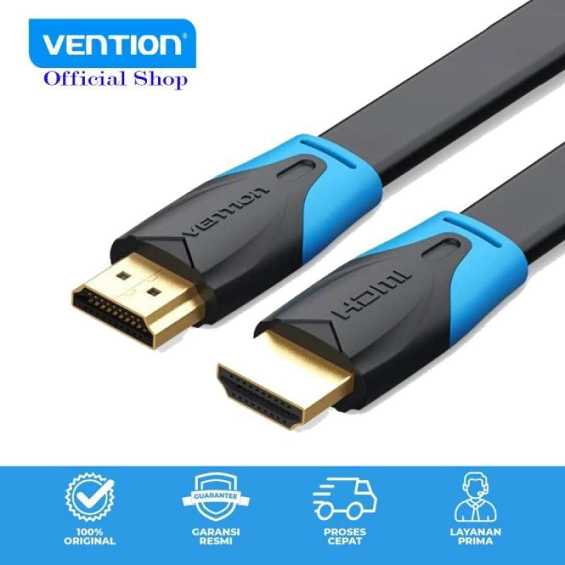Promo Vention B02 5M Kabel Hdmi Flat V1.4B Full Hd 3D Diskon 23
