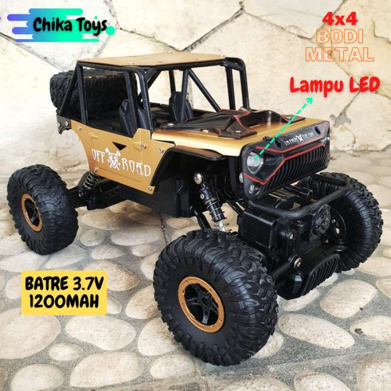 Jual mainan rc mobil remot jeep wrangler skala 1 14 remote control
