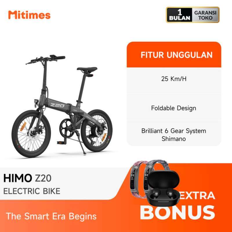 Jual Himo Z20 Sepeda Lipat Elektrik Original Terbaru Harga Promo