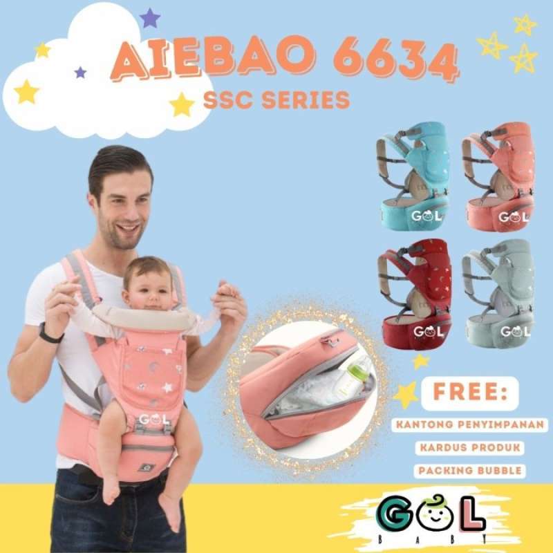 Promo Gendongan Bayi Baby Carrier Hip Seat Hipseat Carrier Aiebao