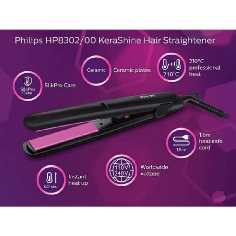 Jual Promo Philips Catok HP8302 Hair Straightener Catokan Rambut