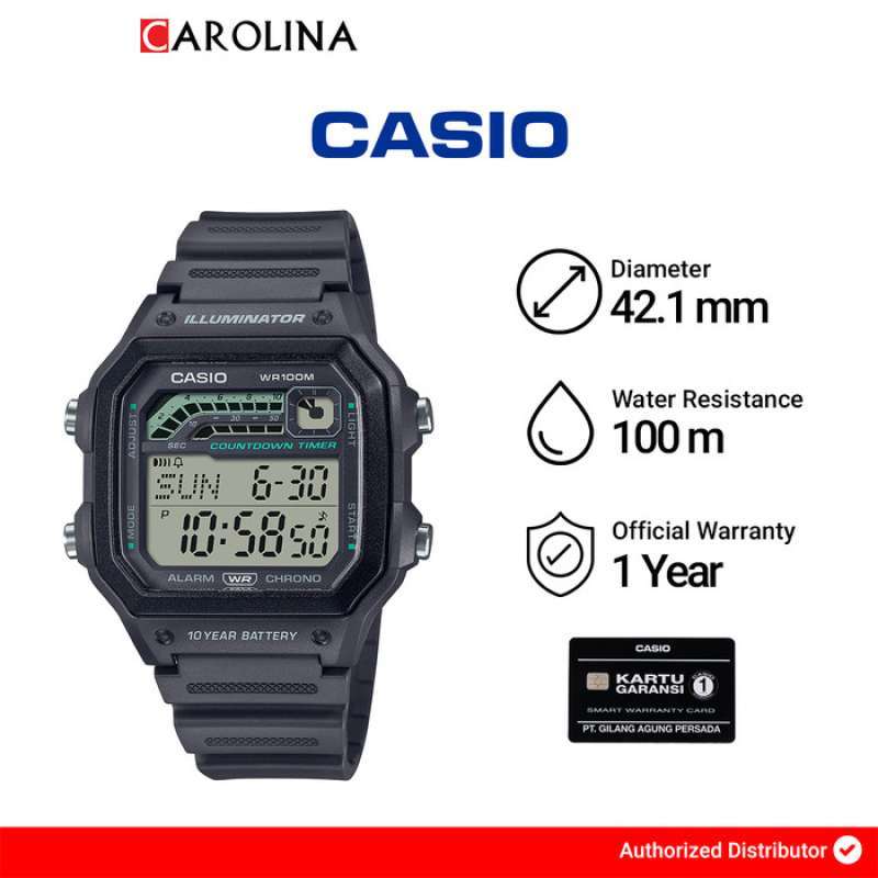 Jam tangan on sale casio illuminator wr100m