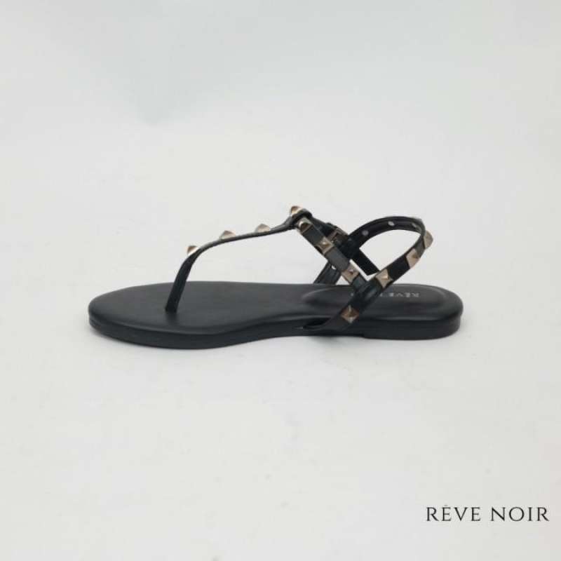 Jual Reve Noir Rinne Sandal Teplek Wanita - 41 Hitam Di
