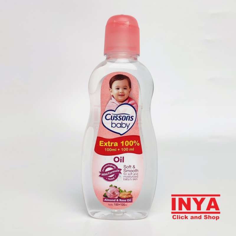 Promo Cussons Baby Oil 100ml 100ml Almond Rose oil Diskon 23 di