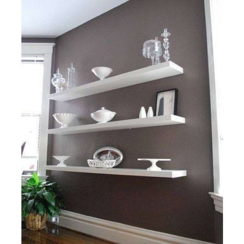 Promo Rak Ambalan Dinding Melayang,p. 100.120.150cm L.20cm T.2cm  