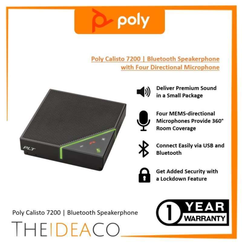 Promo Polycom Calisto 7200 BT Speakerphone with 4 directional