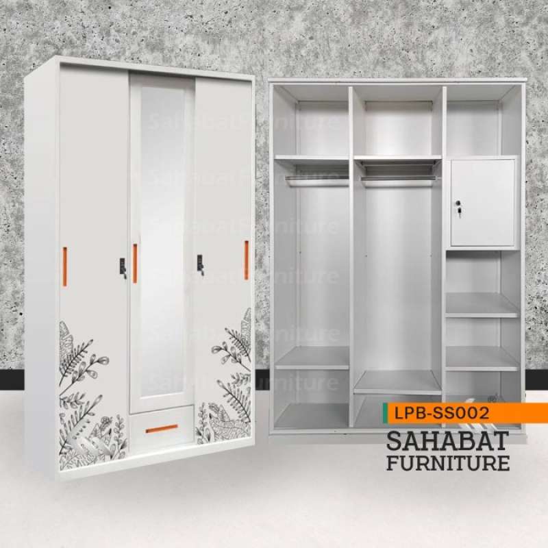 Wardrobe pintu store sliding