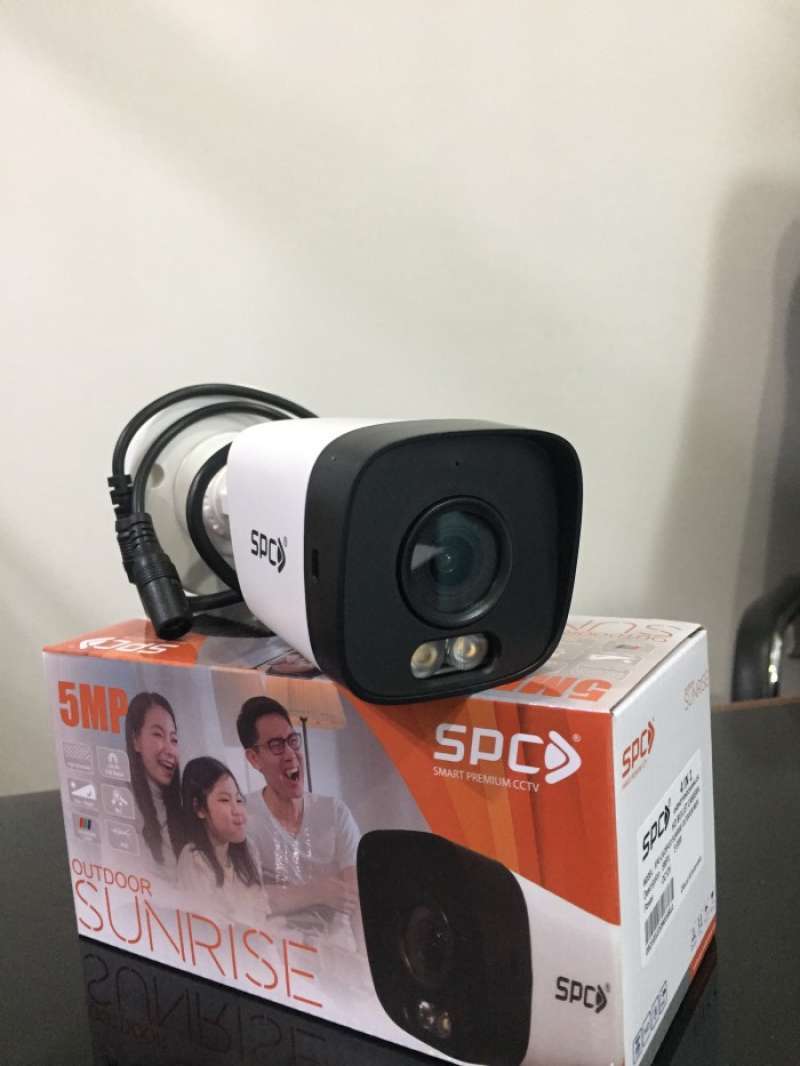 Jual SPC Sunrise Outdoor FullColor 5 MP CCTV Camera ColorVu di