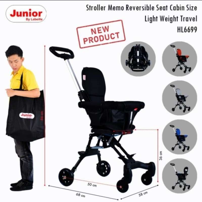 Stroller duduk deals roda 3