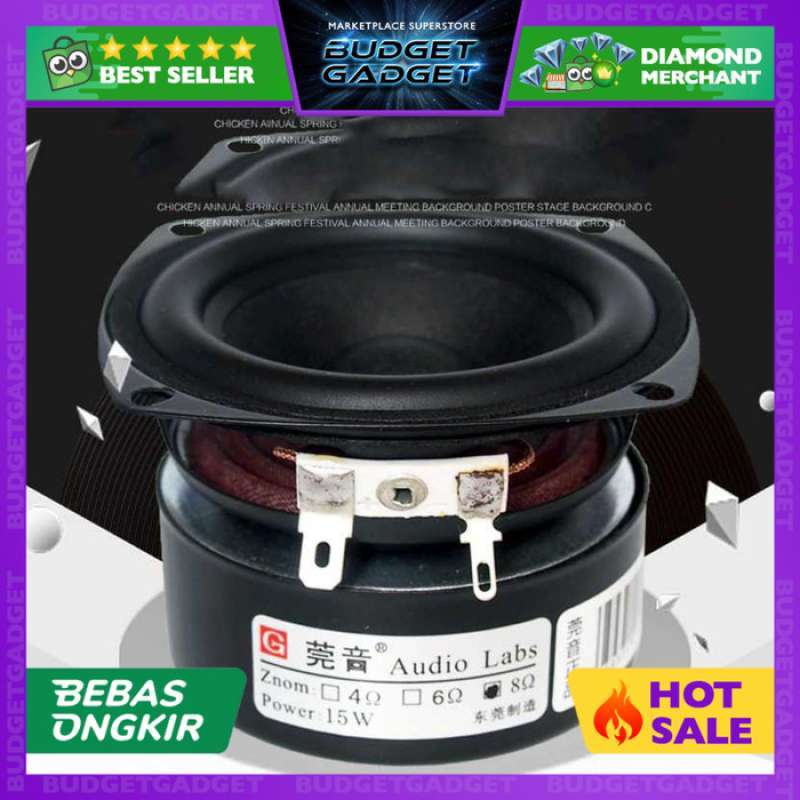 iLouder Speaker Full Range Mobil HiFi 3 Inch 8Ohm 15W AL1D