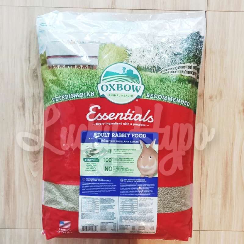 Promo Oxbow Essentials Adult Rabbit Food 25lbs 11.34kg Makanan