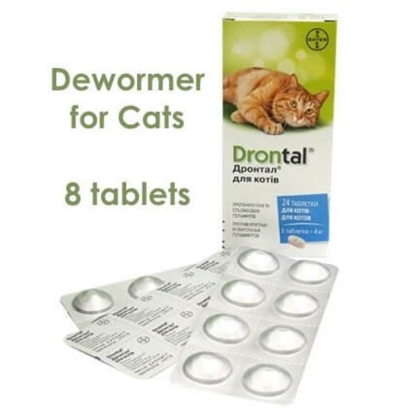 DRONTAL CAT obat cacing untuk kucing per strip 8 pcs