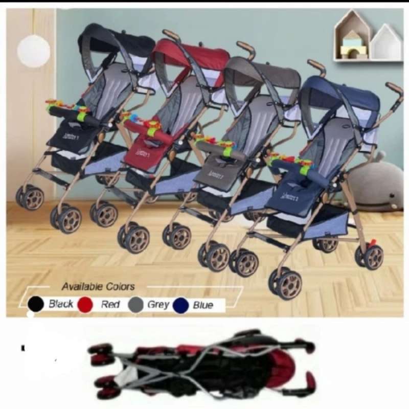 STROLLER BUGGY PLIKO ADVENTURE 108 KERETA DORONG TRAVELLING MURAH