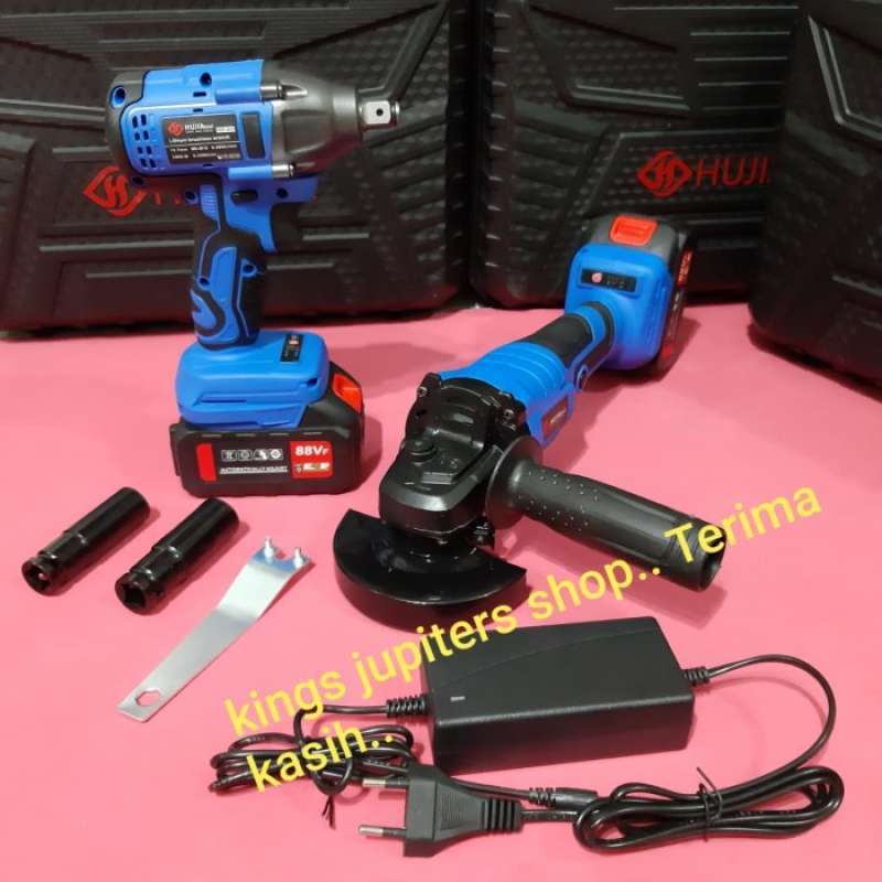 Promo 2 BATRE IMPACT WRENCH 500Nm PRO 2421 1.2DR kuat buka ban