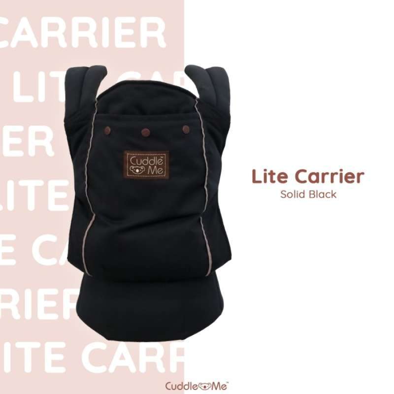 SSC Lite Carrier CuddleMe Gendongan model Ergo lokal ORI Solid Black